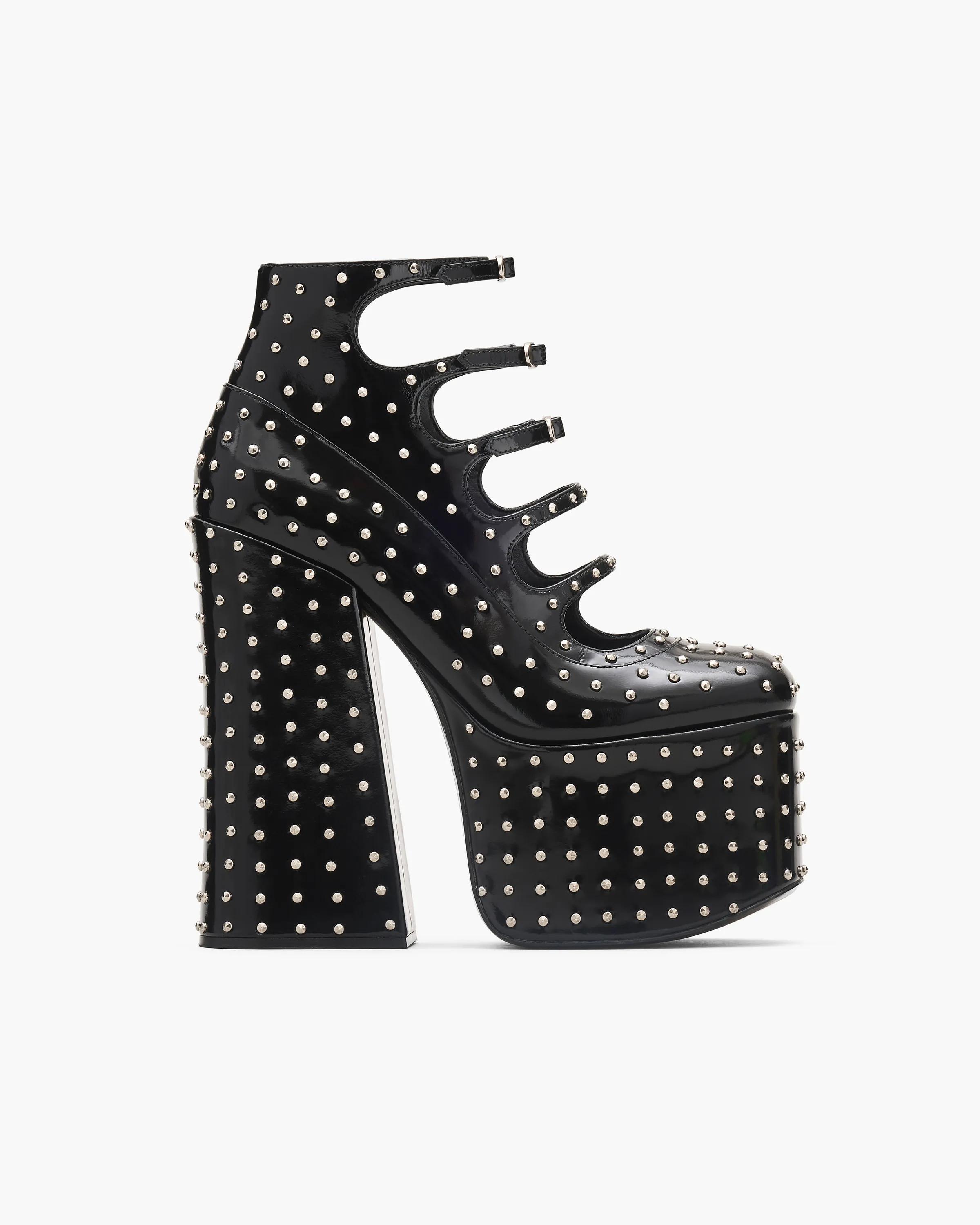 MARC JACOBS Marc Jacobs The Glam Studs Kiki Ankle Boots in Black, Size 37