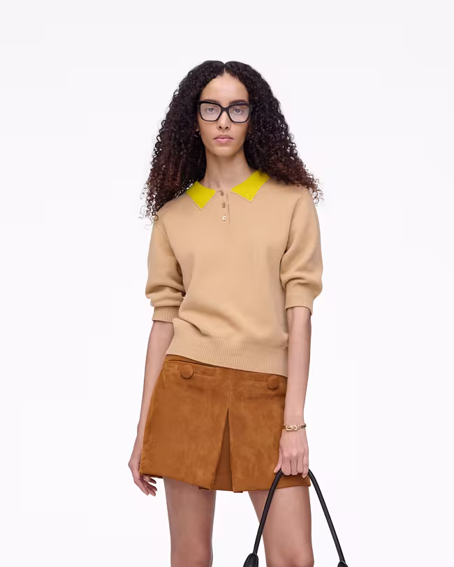 MARC JACOBS Trompe L'Oeil Knit Polo