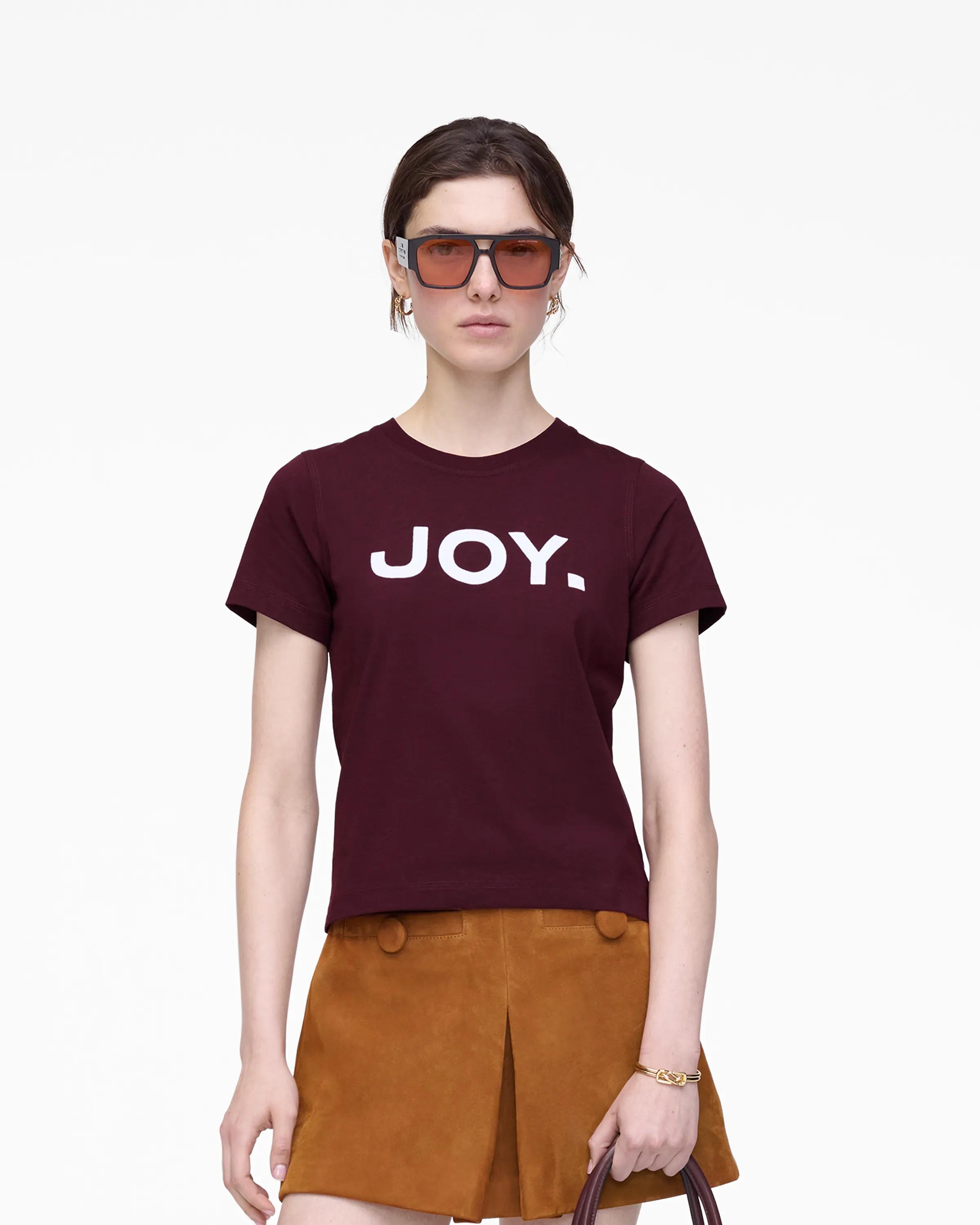 MARC JACOBS Marc Jacobs Joy. Slim Tee in Dark Plum, Size XS