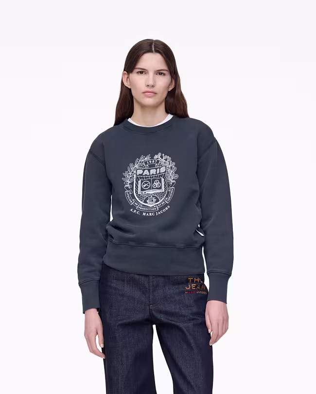 MARC JACOBS The A.P.C. X Marc Jacobs Shrunken Paris Crewneck