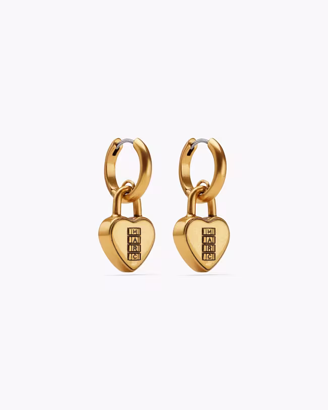 MARC JACOBS Heart Padlock Earrings