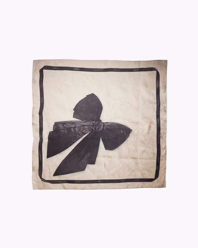 MARC JACOBS Bow Silk Scarf