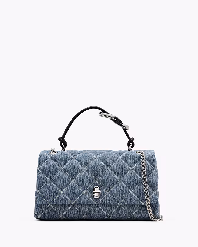 MARC JACOBS The Quilted Denim Dual Convertible Shoulder Bag