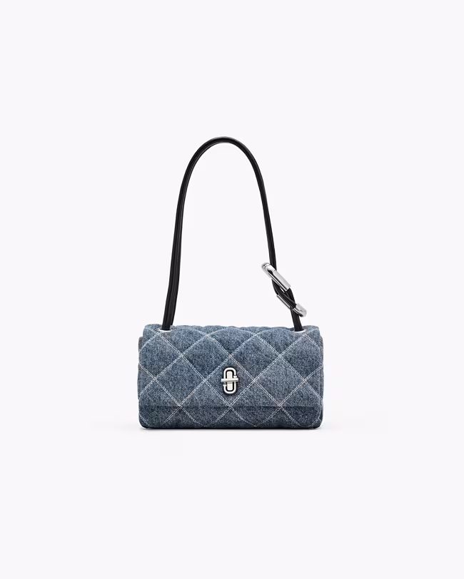 MARC JACOBS The Quilted Denim Mini Dual Shoulder Bag