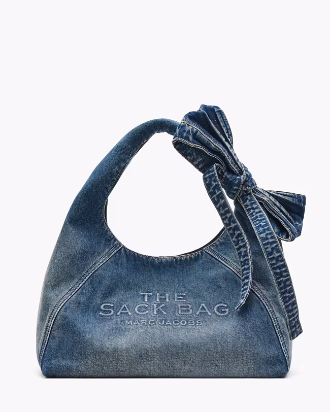 MARC JACOBS The Bow Denim Sack Bag