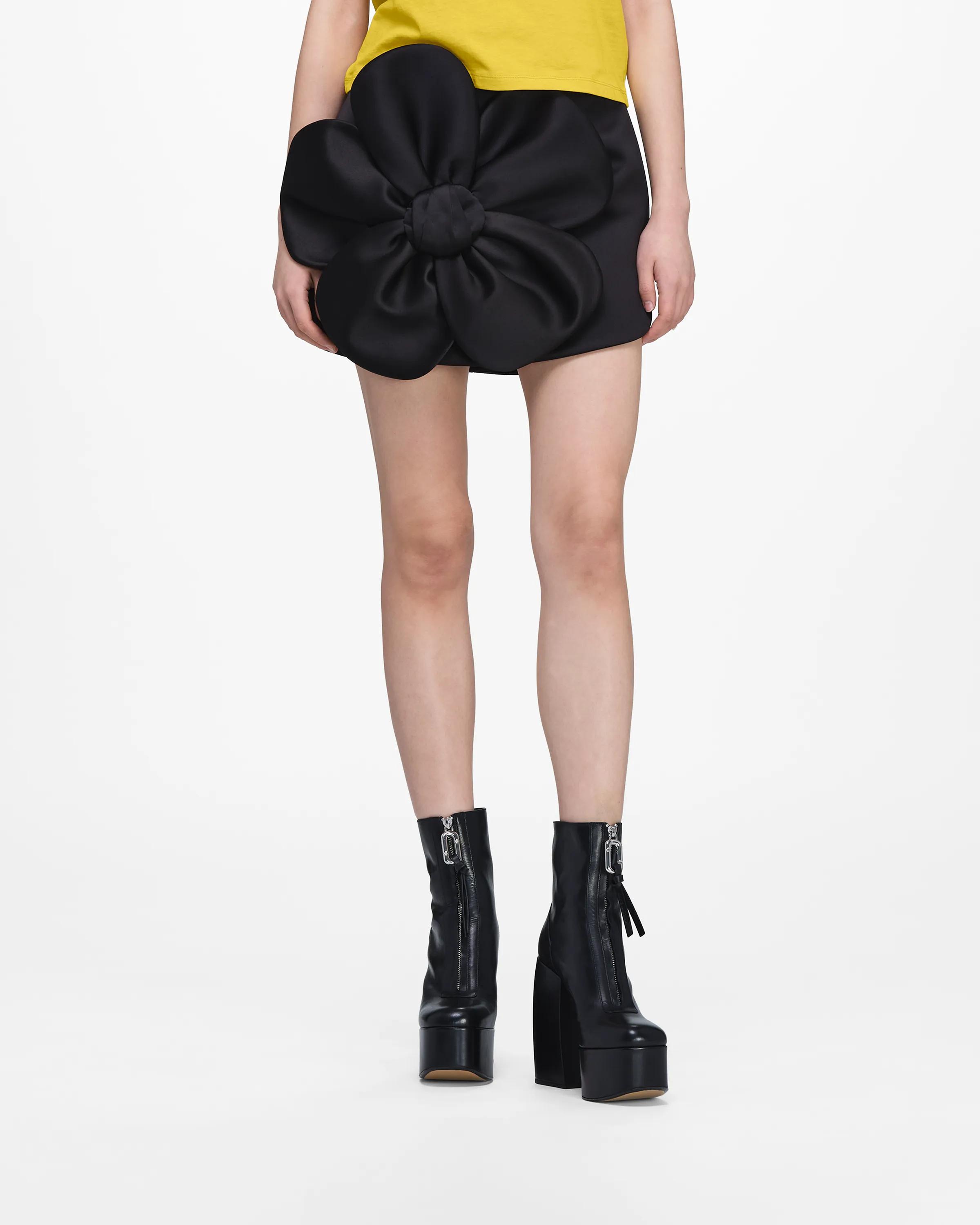 MARC JACOBS Marc Jacobs Satin Daisy Circle Skirt