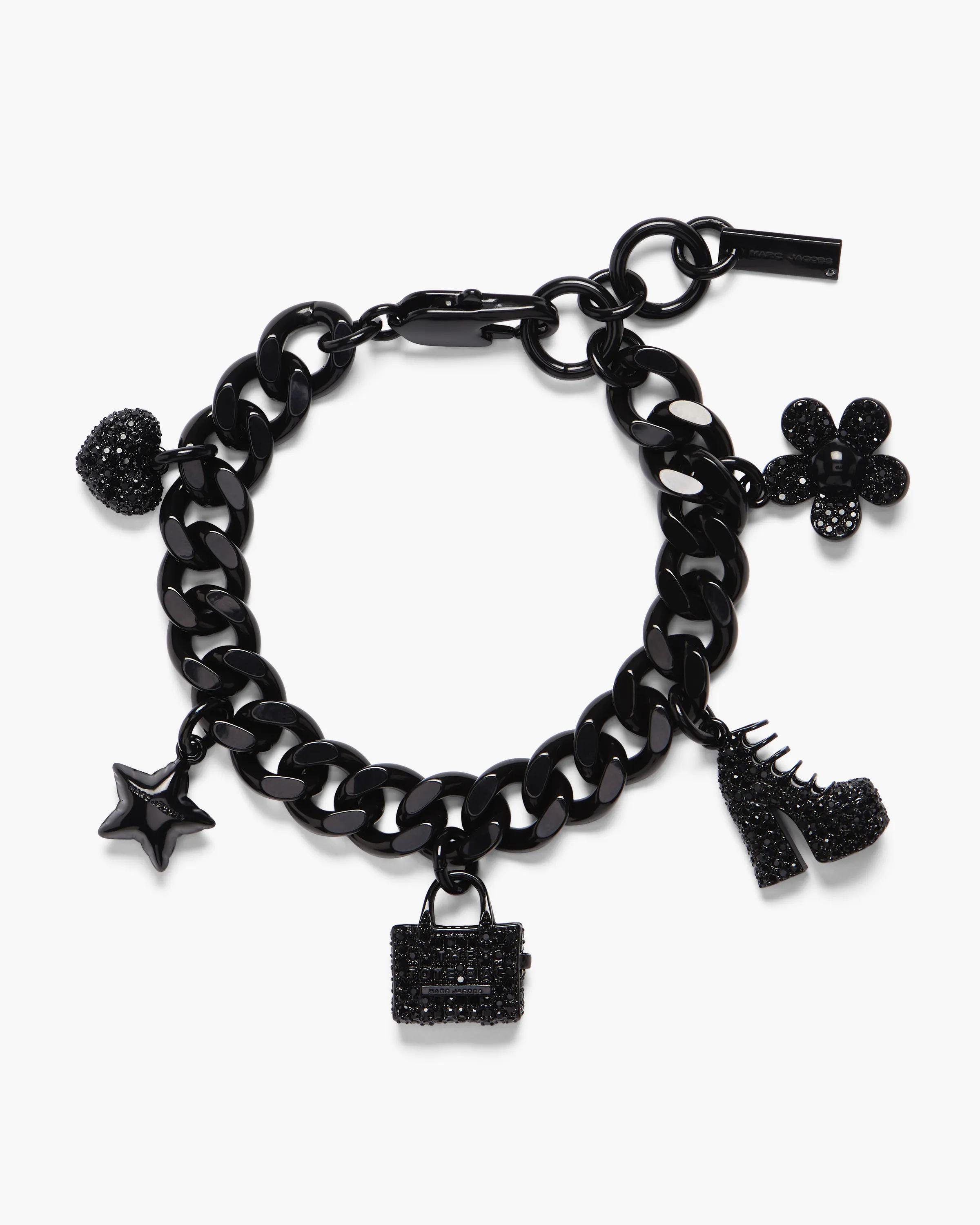 MARC JACOBS Marc Jacobs The Pave Mini Icon Charm Bracelet