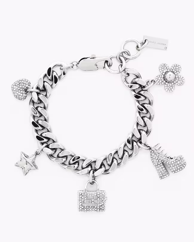 MARC JACOBS The Pave Mini Icon Charm Bracelet