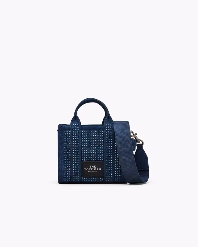 MARC JACOBS The Crystal Denim Crossbody Tote Bag