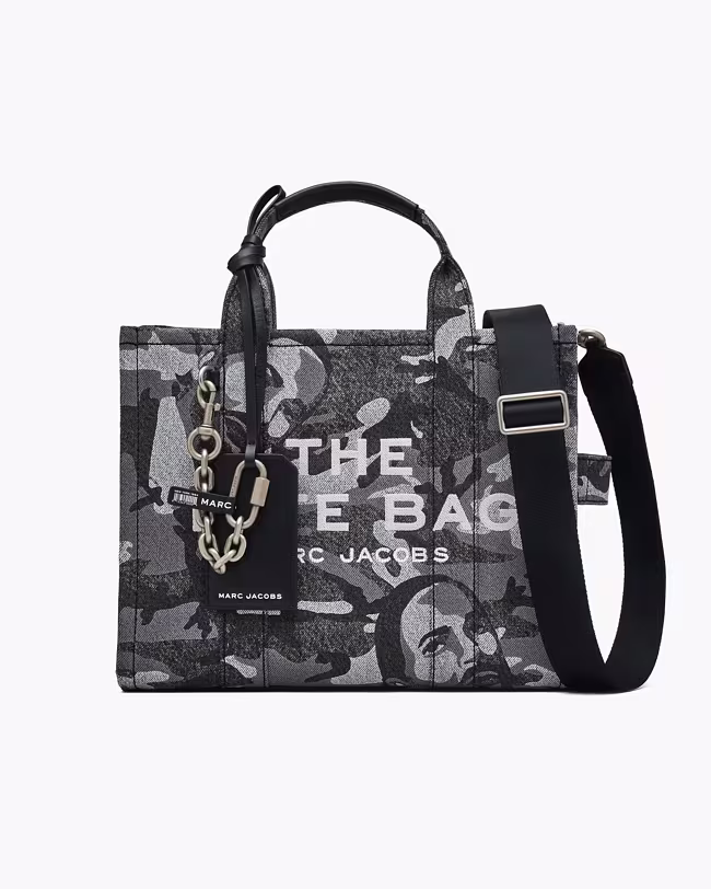 MARC JACOBS The Marc Camo Denim Medium Tote Bag
