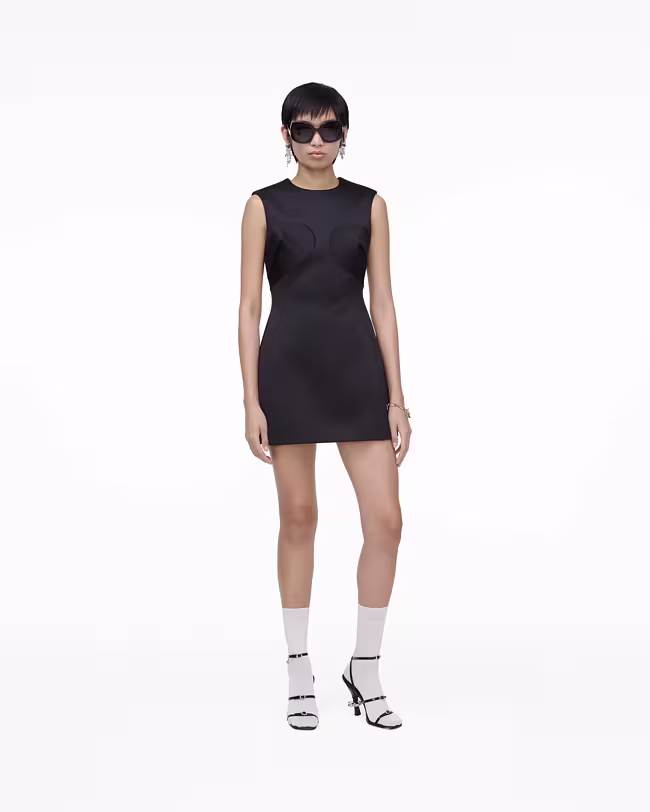 MARC JACOBS Seamed Up Satin Dress