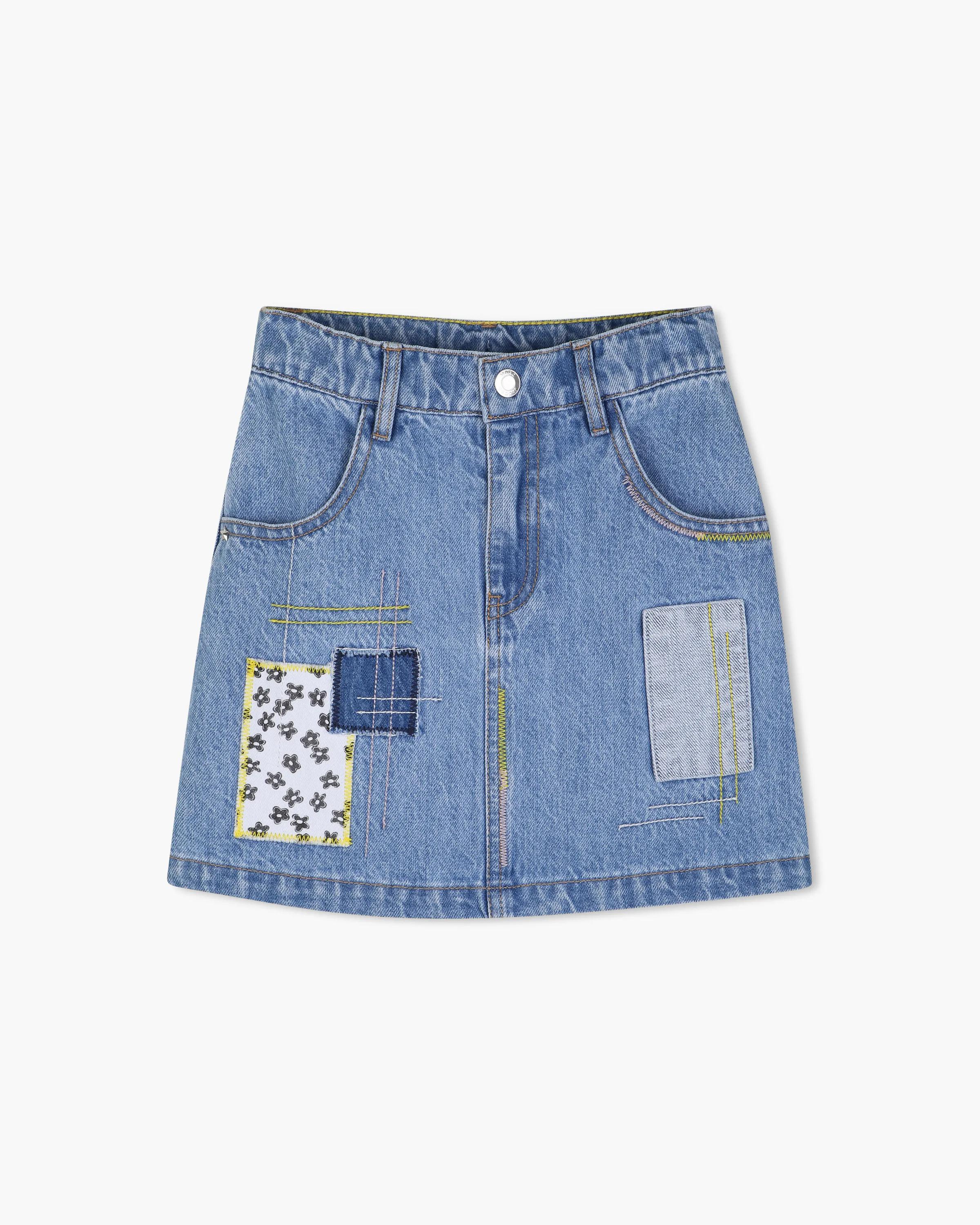 MARC JACOBS Marc Jacobs The Patchwork Denim Skirt