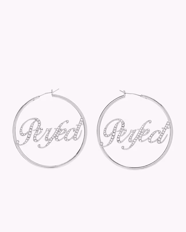 MARC JACOBS The Perfect Pave Hoop Earrings