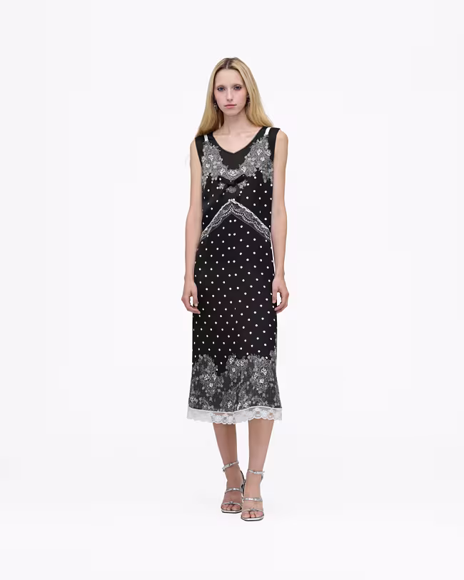 MARC JACOBS Trompe L'Oeil Slip Midi Dress
