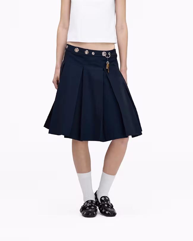 MARC JACOBS Safety Pin Pleated Skirt