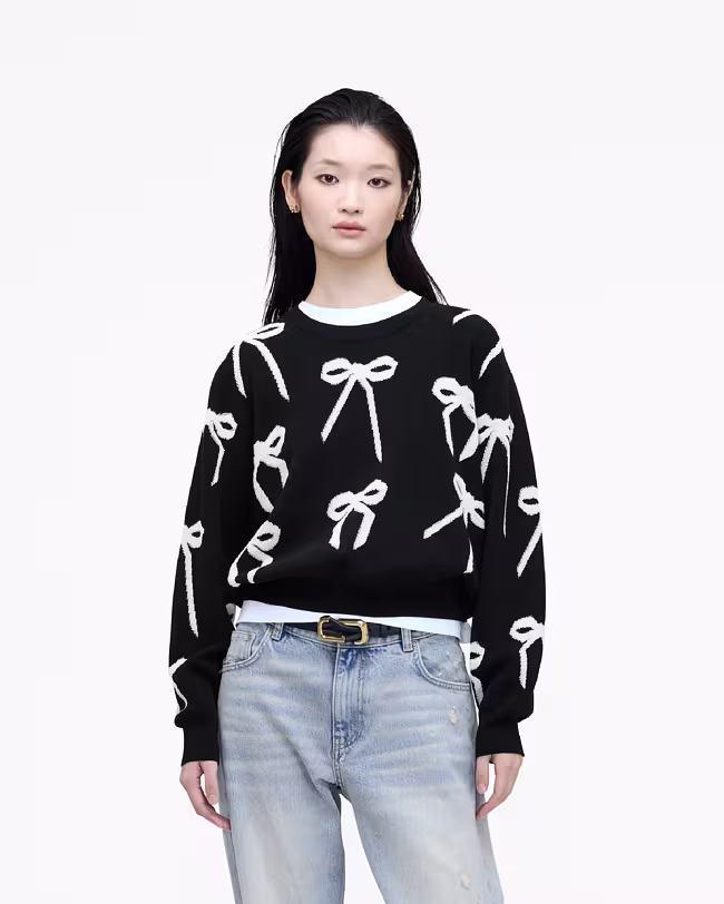 MARC JACOBS Bow Jacquard Sweater