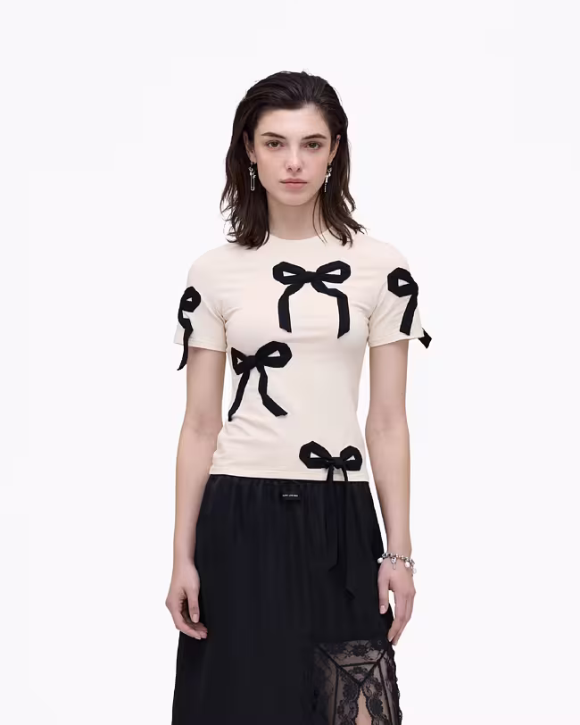 MARC JACOBS Bow Shrunken Tee