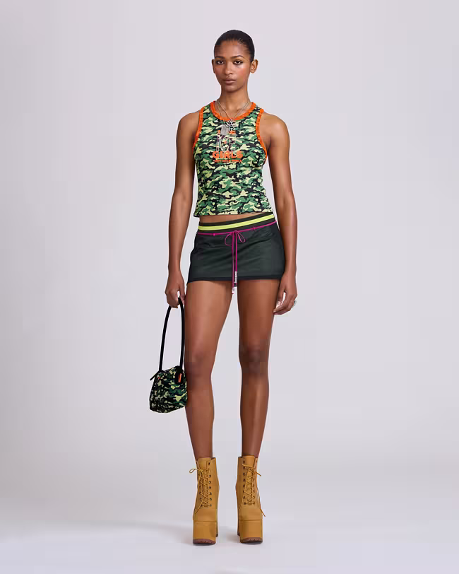 MARC JACOBS Ice Studios Mesh Layer Mini Skirt