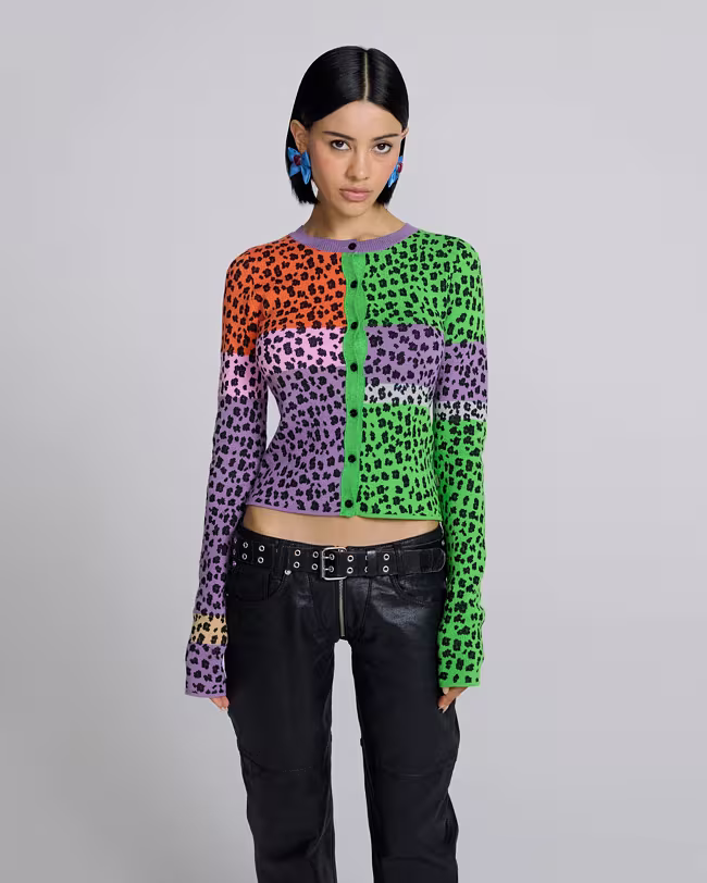 MARC JACOBS Crazy Cheetah Cardigan