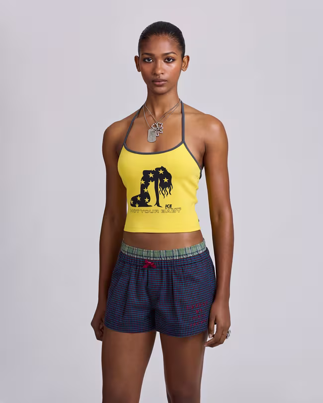 MARC JACOBS Ice Studios Triple Strap Halter Top