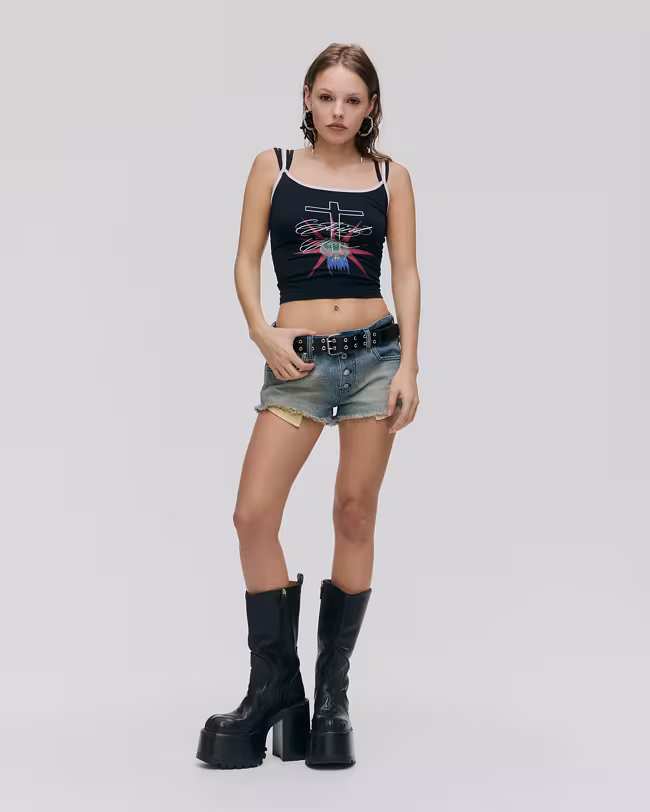 MARC JACOBS Heaven Micro Denim Shorts