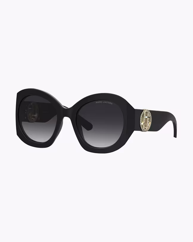 MARC JACOBS The Crystal J Marc Oversized Sunglasses